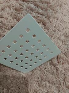 Erga Erga, capac metalic pentru cădiță de duș 12,5x12,5cm, alb mat, ERG-V06-SMC-C01-WH