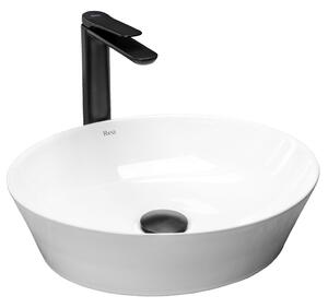 Lavoar rotund de blat Rea Saga, alb, 52x32cm, REA-U9851