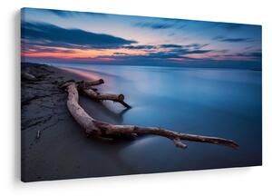 Tablou cu plaja în apus de soare (90x60 cm)