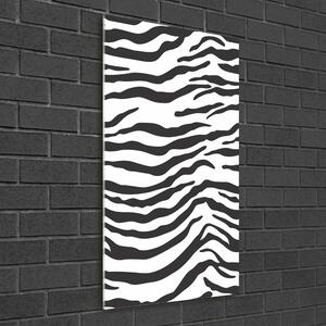 Pictura pe sticlă acrilică fundal Zebra