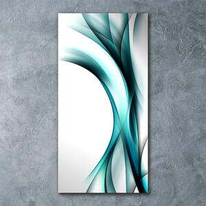 Tablou sticlă acrilică valuri abstracte