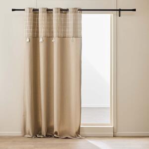 Draperie maro din amestec de bumbac 140x240 cm Everest – douceur d'intérieur