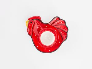 Chick Heart Suport Lumânare 14x12x3,5 Cm Roșu