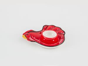 Chick Heart Suport Lumânare 14x12x3,5 Cm Roșu