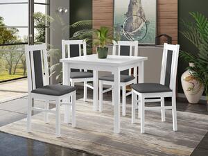 Set sufragerie (pentru 4 persoane) Arnold AL27 (alb + gri închis). 1121739