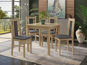 Set sufragerie (pentru 4 persoane) Arnold AL27 (sonoma + gri negru). 1121740