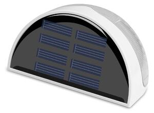 Lampa solara alba, exterior, 6 led, senzor, lumina rece