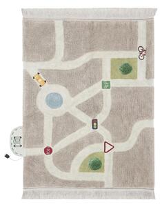 Covor de joacă pentru copii gri din bumbac 120x170 cm Eco-City – Lorena Canals