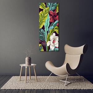 Imagine de sticlă flori tropicale