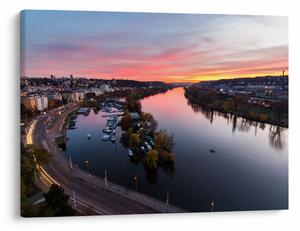 Tablou cu Praga nocturnă (70x50 cm)
