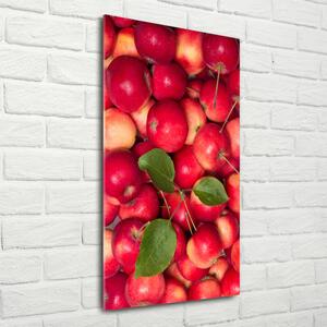 Tablou sticlă mere roșii