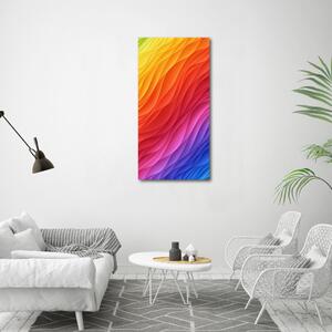 Imagine de sticlă valuri colorate
