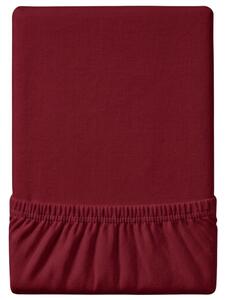 Cearsaf Jersey EXCLUSIVE cu elastic visiniu 160 x 200 cm
