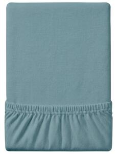 Cearsaf Jersey EXCLUSIVE cu elastic 180 x 200 cm turcoaz
