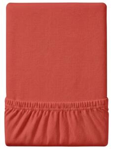 Cearsaf Jersey EXCLUSIVE cu elastic rosu 160 x 200 cm