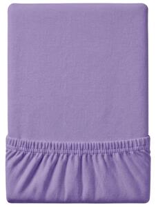 Cearsaf din material Jersey EXCLUSIVE cu elastic violet deschis 160x200-cm