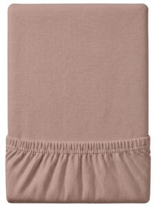 Cearsaf jersey EXCLUSIVE maro deschis 180x200 cm, 100% bumbac