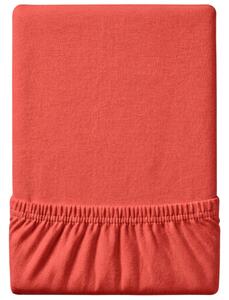 Cearsaf Jersey EXCLUSIVE portocaliu 90 x 200 cm