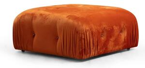 Taburet portocaliu cu tapițerie din catifea Bubble – Artie