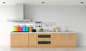 Panou perete bucătărie creioane colorate