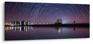 Tablou cu cerul nocturn și stele (120x50 cm)