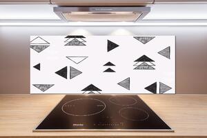 Panou de bucătărie triunghiuri de fundal