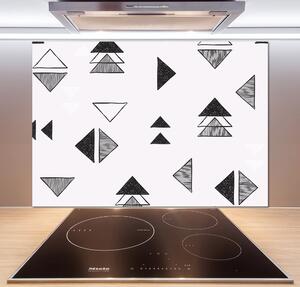 Panou de bucătărie triunghiuri de fundal