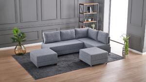 Canapea extensibilă de colț Fly Corner Sofa Bed Right- Grey