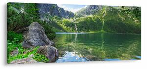 Tablou cu lac în munții Tatra (120x50 cm)