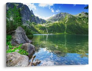 Tablou cu lac în munții Tatra (70x50 cm)