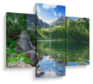 Tablou cu lac în munții Tatra (90x60 cm)