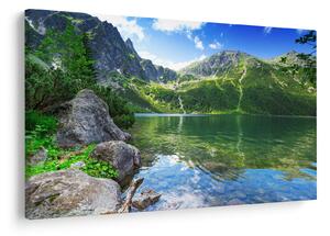 Tablou cu lac în munții Tatra (90x60 cm)