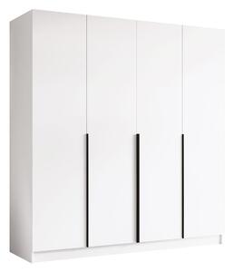 Dulap Closico Navor I, Negru, Alb, 215x200x58cm, 165 kg, Uși dulap: Cu balamale, Numărul de rafturi: 9, Numărul de rafturi: 9