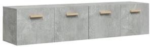 Dulapuri de perete 2 buc. gri beton 80x35x36,5cm lemn prelucrat