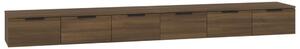 Dulapuri de perete, 2 buc., maro, 102x30x20 cm, lemn prelucrat