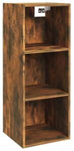 Dulap de perete, stejar fumuriu, 34,5x32,5x90 cm, lemn compozit