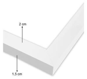 Tablou 24x29 cm Flat White – Wallity