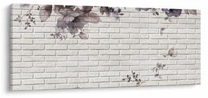 Tablou cu perete și buchet (120x50 cm)