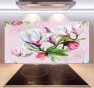 Panou de bucătărie flori magnolia