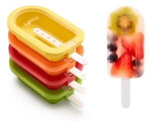 Set 4 forme colorate din silicon pentru înghețată Lékué