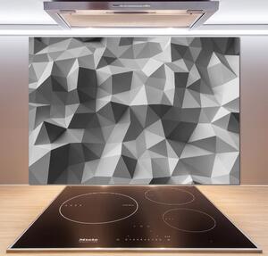 Sticlă bucătărie triunghiuri abstractizare