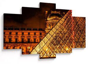 Tablou cu Louvre la Pris (150x105 cm)