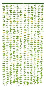 Draperie galbenă-verde 90x190 cm cu prindere la ușă Sunflowers – Maximex