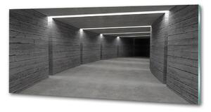 Panou sticlă bucătărie Tunelul de beton