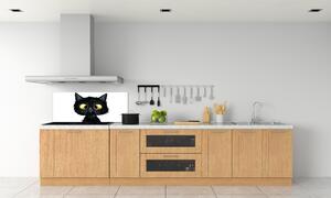 Sticlă pentru bucătărie Ilustrarea unei pisici