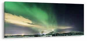 Tablou cu Aurora Borealis (120x50 cm)