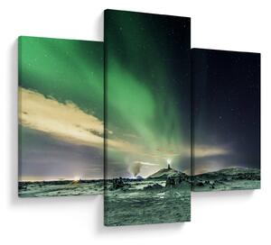 Tablou cu Aurora Borealis (90x60 cm)