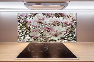 Sticlă bucătărie flori magnolia
