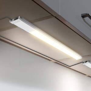 B.K. Licht Lumină LED pentru dulap inferior Kniff argintiu, lungime 57,5 cm, 3.000 K, Metalic, Bucătărie, Metal