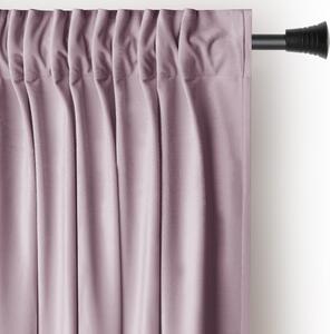 Draperie roz-deschis dimout (semi-opacă) din catifea 140x270 cm Pleat – Restilo